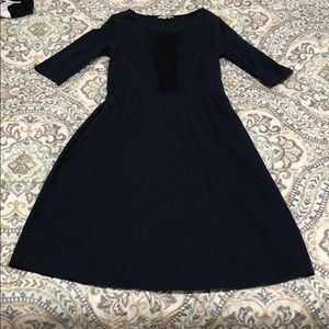 Navy blue a line dress